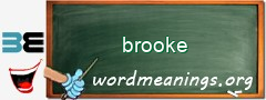 WordMeaning blackboard for brooke